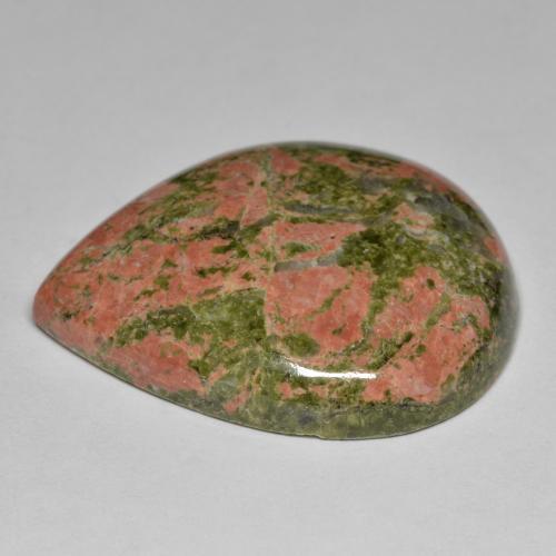 Jaspe multicolorido natural 53,99ct, formato de pêra, opaco