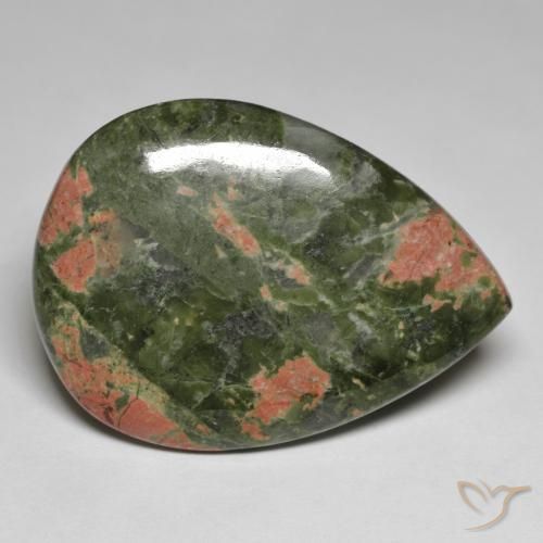 56.12ct Natural Multicolorido Jaspe, Formato de pêra, Opaco