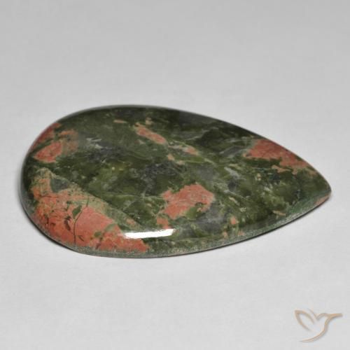 Jaspe Multicolorido Natural 56.12ct, Formato de pêra, Opaco