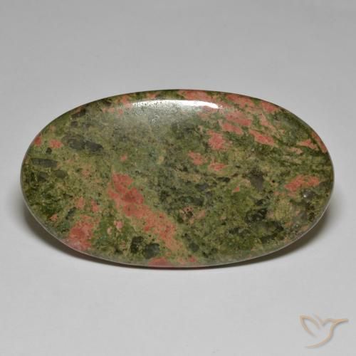 Jaspe Multicolorido Natural 92.02ct, oval, Opaco
