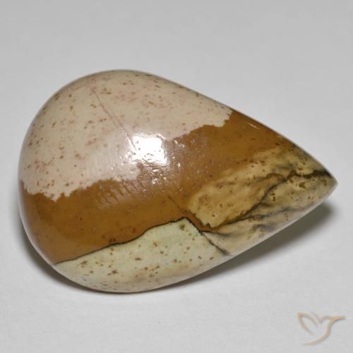 Jaspe Multicolorido Natural 25.66ct, Formato de pêra, Opaco