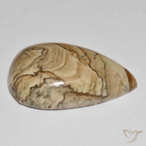 Jaspe Multicolorido Natural 23.12ct, Formato de pêra, Opaco