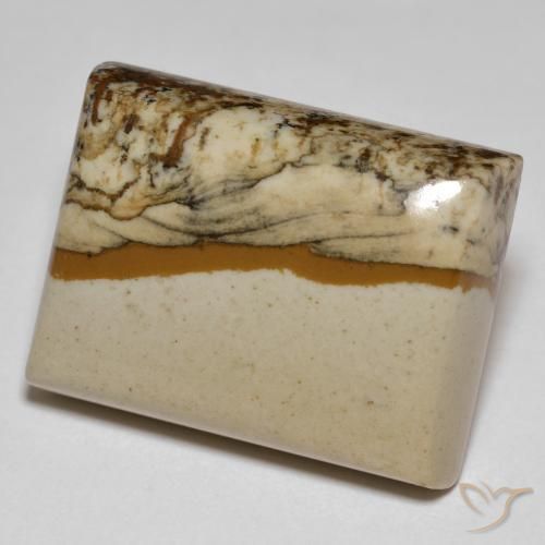 24.30ct Natural Multicolorido Jaspe, baguete, Opaco