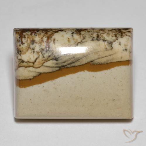 Jaspe Multicolorido Natural 24.30ct, baguete, Opaco