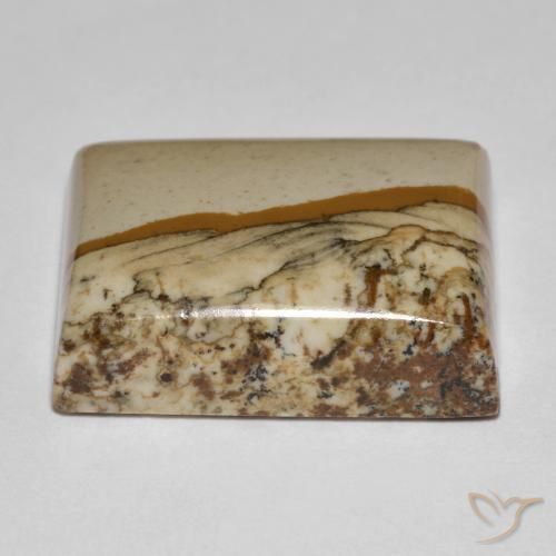 Jaspe Multicolorido Natural 24.30ct, baguete, Opaco