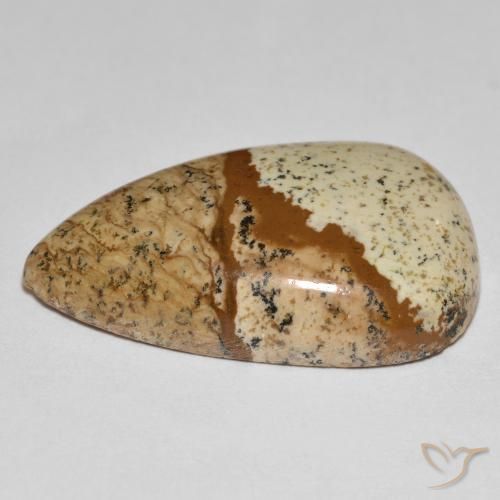 Jaspe Multicolorido Natural 24.18ct, Formato de pêra, Opaco