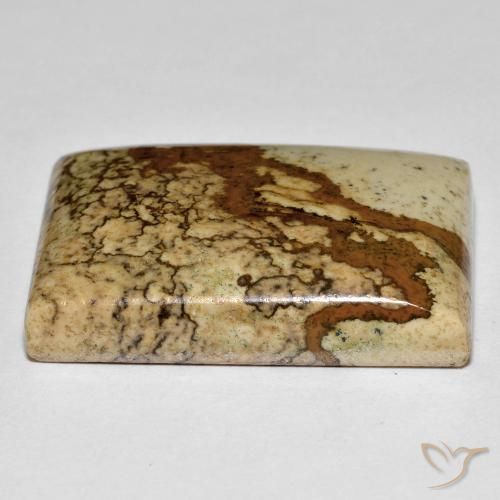 Jaspe Multicolorido Natural 38.31ct, baguete, Opaco