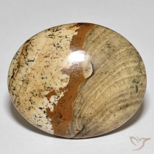 Jaspe Multicolorido Natural 26.64ct, oval, Opaco