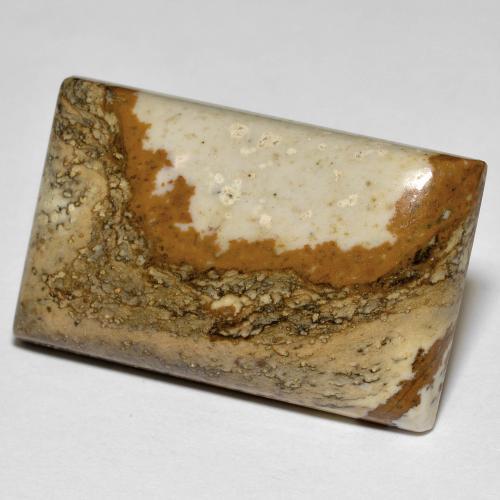 Jaspe multicolorido natural 24,07ct, baguete, opaco
