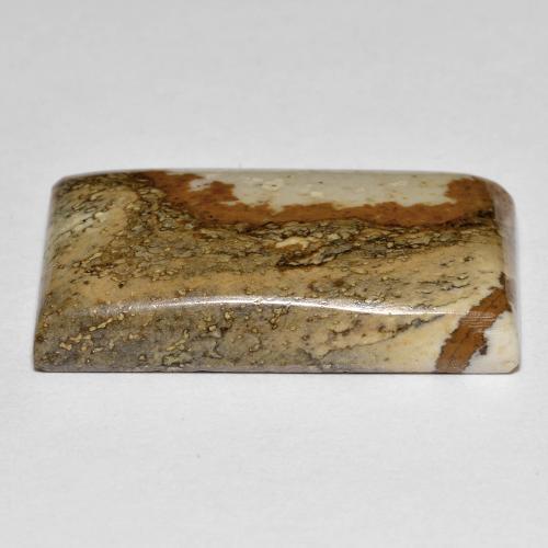 Jaspe multicolorido natural 24,07ct, baguete, opaco