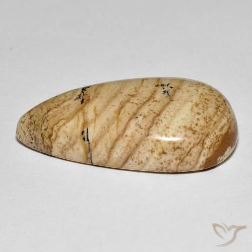 Jaspe Multicolorido Natural 32.33ct, Formato de pêra, Opaco