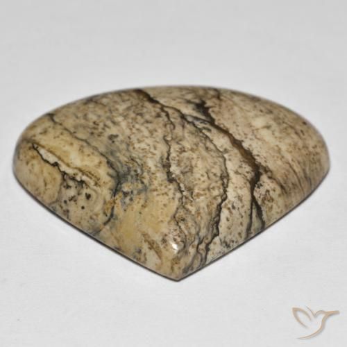 Jaspe Multicolorido Natural 32.69ct, Formato de pêra, Opaco