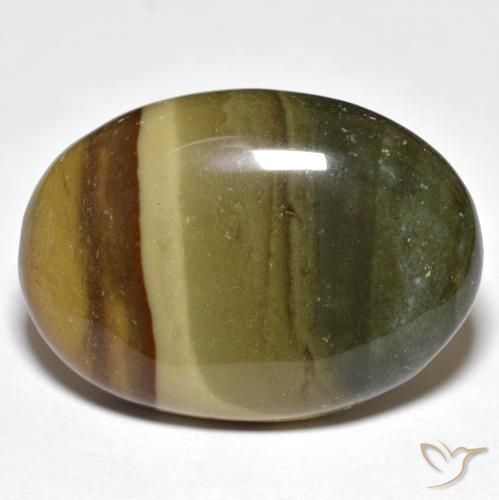 22.93ct Natural Multicolorido Jaspe, oval, Opaco