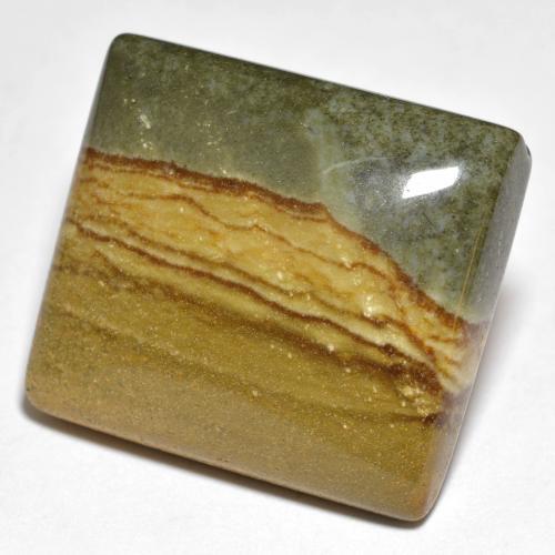 Jaspe Multicolorido Natural 24.80ct, Quadrado, Opaco