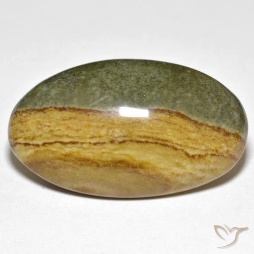 23.89ct Natural Multicolorido Jaspe, oval, Opaco