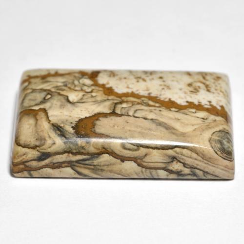 Jaspe Multicolorido Natural 29.08ct, baguete, Opaco