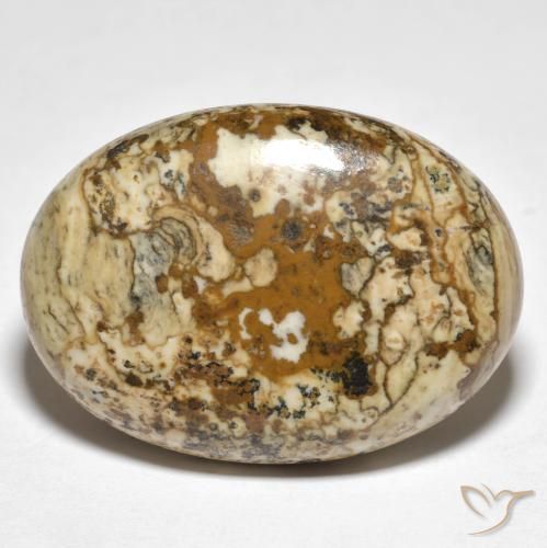 Jaspe Multicolorido Natural 19.98ct, oval, Opaco