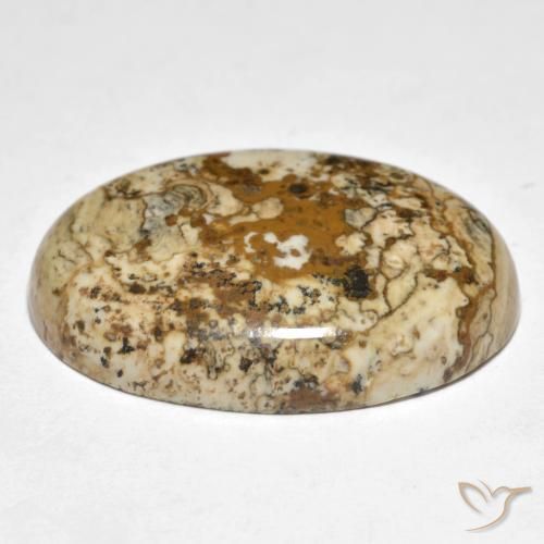 Jaspe Multicolorido Natural 19.98ct, oval, Opaco