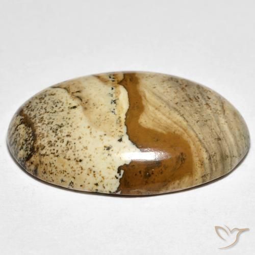 Jaspe Multicolorido Natural 22.37ct, oval, Opaco
