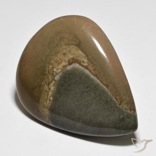 Jaspe Multicolorido Natural 61.37ct, Formato de pêra, Opaco