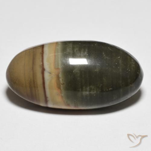 13.77ct Natural Multicolorido Jaspe, oval, Opaco
