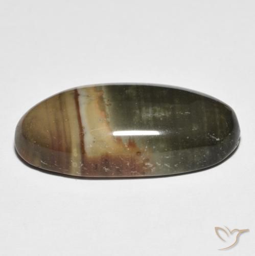 Jaspe Multicolorido Natural 13.77ct, oval, Opaco