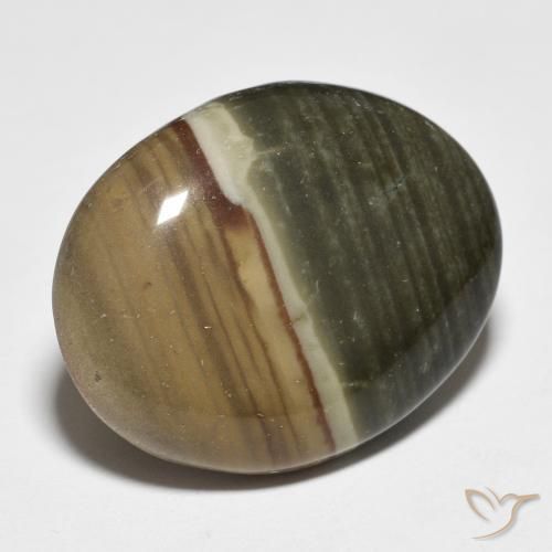 Jaspe Multicolorido Natural 17.02ct, oval, Opaco