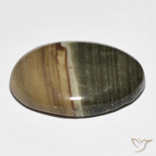 Jaspe Multicolorido Natural 17.02ct, oval, Opaco