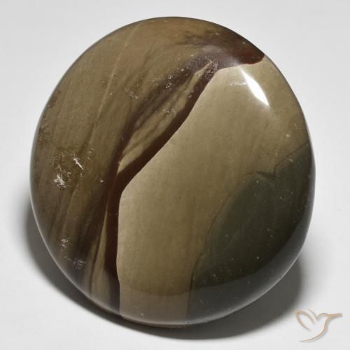 Jaspe Multicolorido Natural 88.57ct, Redondo, Opaco