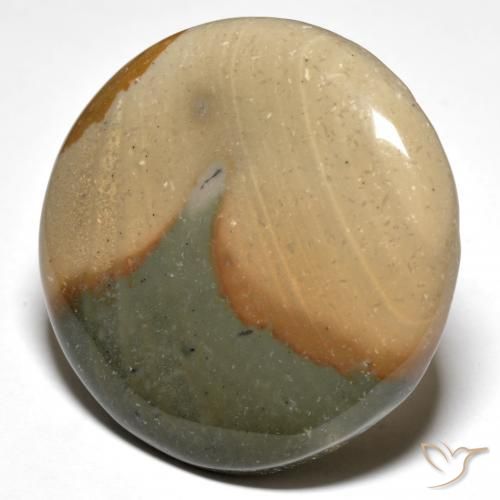 Jaspe Multicolorido Natural 47.22ct, Redondo, Opaco