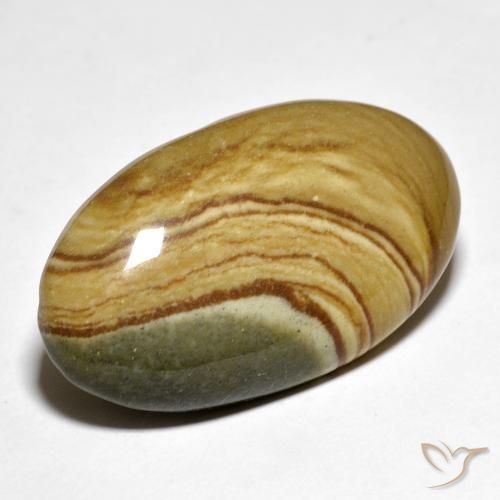 Jaspe Multicolorido Natural 24.75ct, oval, Opaco