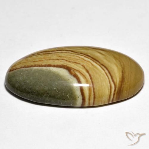 Jaspe Multicolorido Natural 24.75ct, oval, Opaco