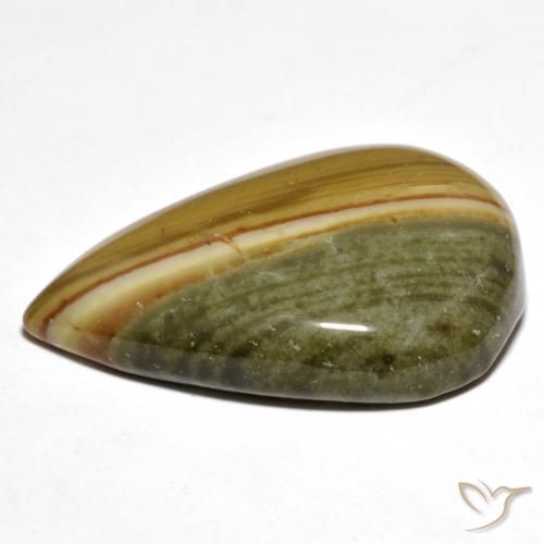 Jaspe Multicolorido Natural 23.26ct, Formato de pêra, Opaco