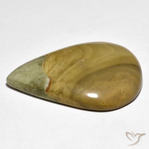 Jaspe Multicolorido Natural 25.49ct, Formato de pêra, Opaco