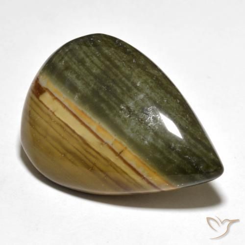Jaspe Multicolorido Natural 29.14ct, Formato de pêra, Opaco