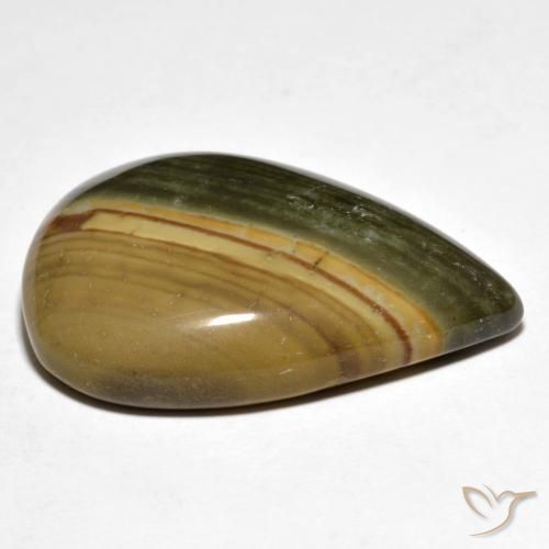 Jaspe Multicolorido Natural 29.14ct, Formato de pêra, Opaco