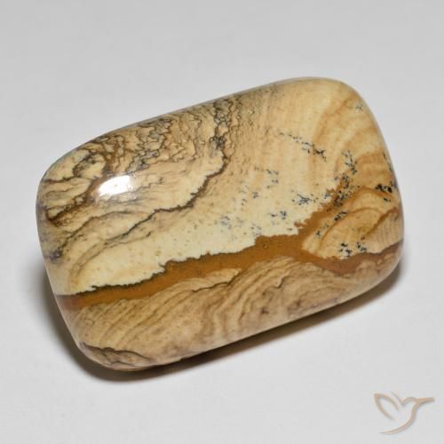 Jaspe Multicolorido Natural 62.57ct, Almofada, Opaco