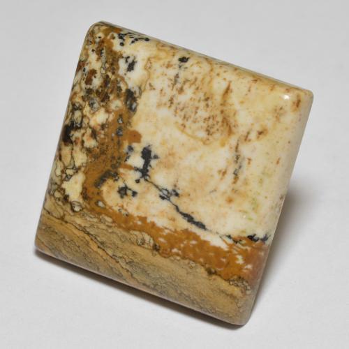 Jaspe multicolorido natural 27,66ct, quadrado, opaco