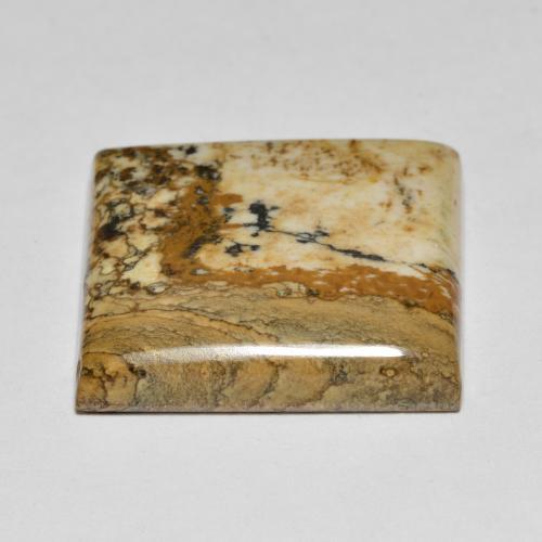 Jaspe multicolorido natural 27,66ct, quadrado, opaco