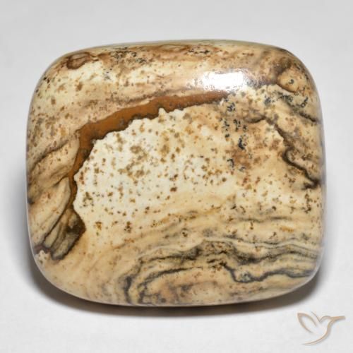 31.61ct Natural Multicolorido Jaspe, Almofada, Opaco