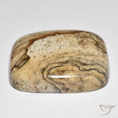 Jaspe Multicolorido Natural 31.61ct, Almofada, Opaco