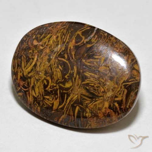 63.72ct Natural Marrom dourado Jaspe, oval, Opaco