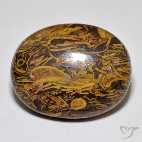 35.02ct Natural Multicolorido Jaspe, oval, Opaco