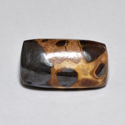 Jaspe multicolorido natural 6,94ct, almofada cortada, opaco