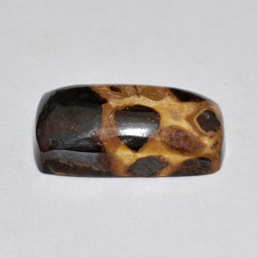 Jaspe multicolorido natural 6,94ct, almofada cortada, opaco