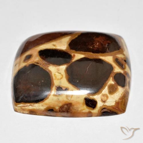 Jaspe Multicolorido Natural 27.48ct, Almofada, Opaco