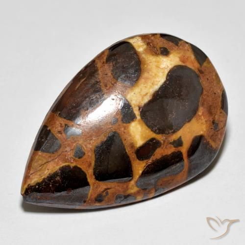 Jaspe Multicolorido Natural 19.86ct, Formato de pêra, Opaco