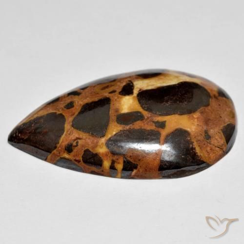 Jaspe Multicolorido Natural 19.86ct, Formato de pêra, Opaco