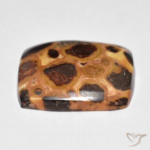 Jaspe Multicolorido Natural 12.18ct, Almofada, Opaco