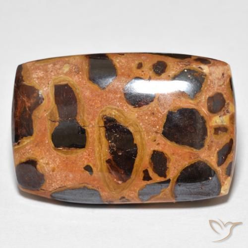 19.75ct Natural Multicolorido Jaspe, Almofada, Opaco